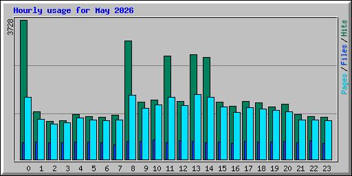 Hourly usage for May 2026
